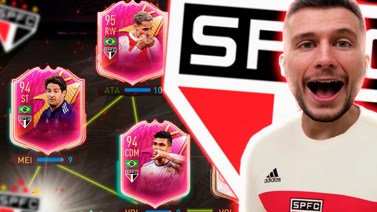 FIZ O ANTONY E MONTEI O MELHOR TIME DO SÃO PAULO EM VOLTA DELE! FIFA 22 - ULTIMATE TEAM