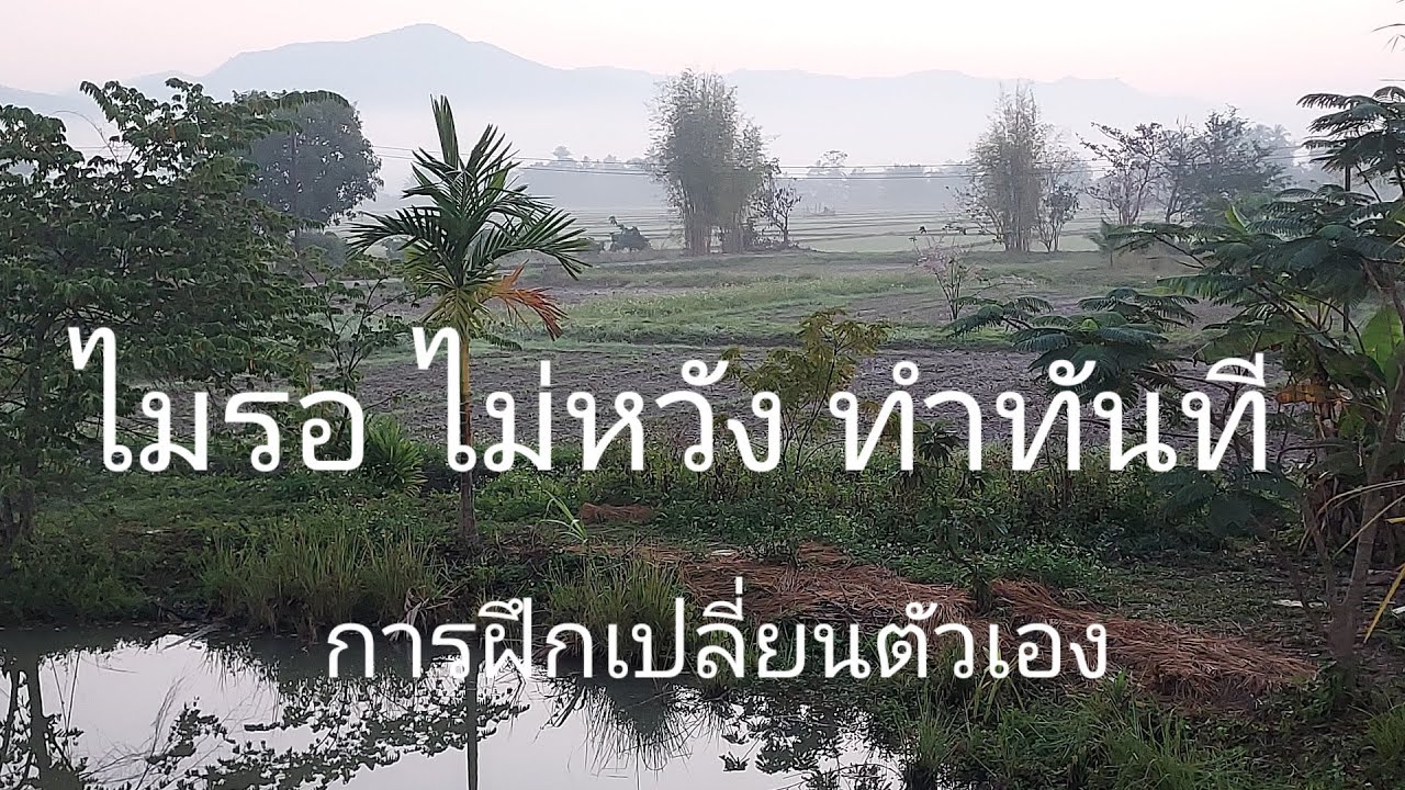 ไม่รอ ไม่หวัง ทำทันที