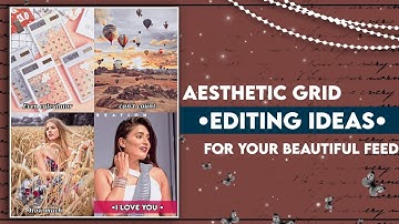 Aesthetic grid editing idea for fanpages•||•🥀Hiti