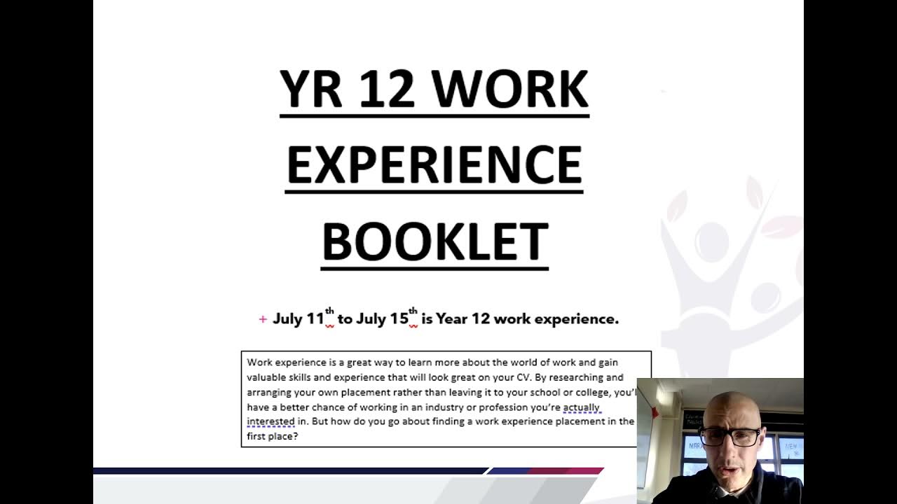 Year 12 Work Experience Presentation 2021 YouTube