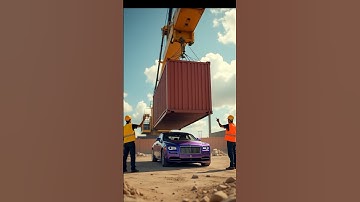 car crushing video 🔥⚡️Rolls-Royce vs giant crane !...