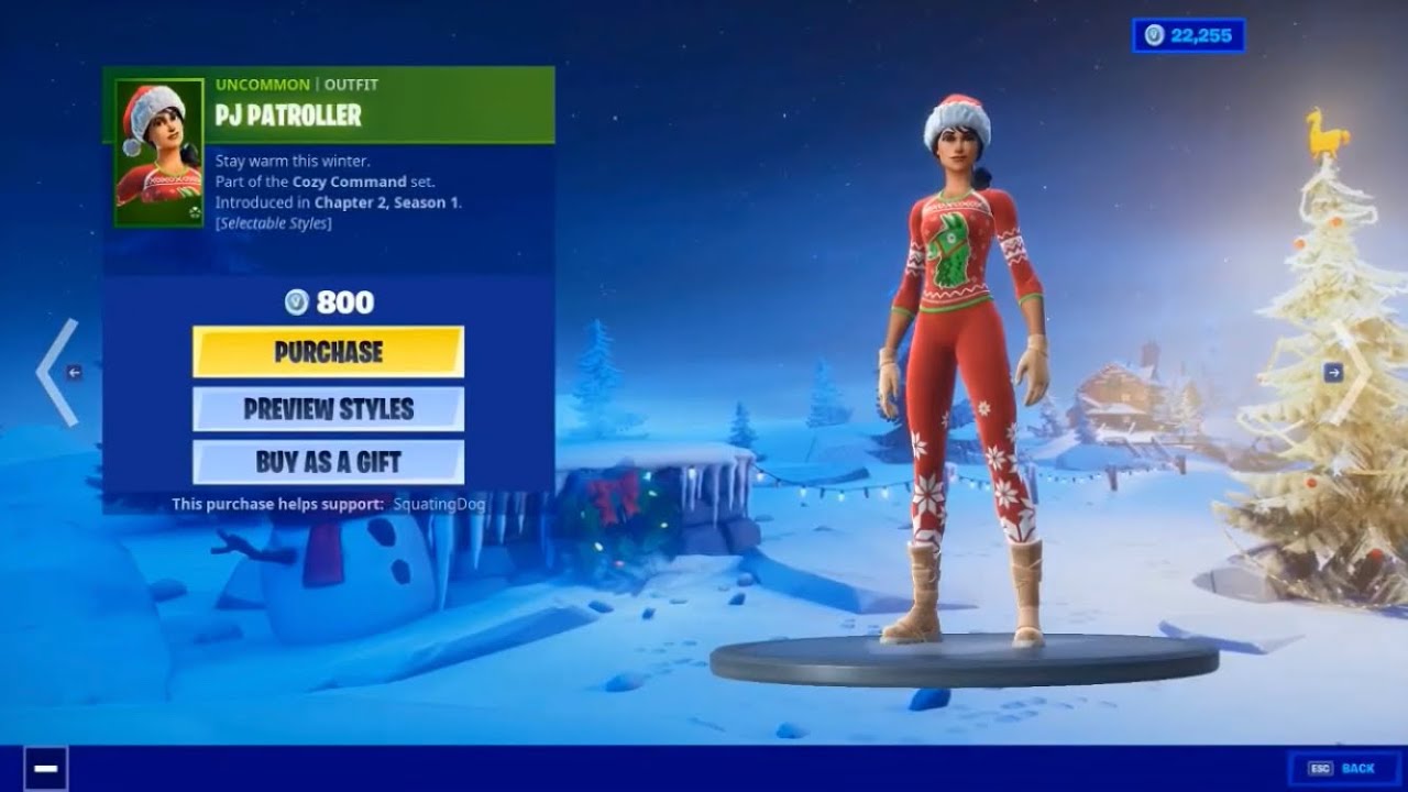 New item shop *cozy commander skin.