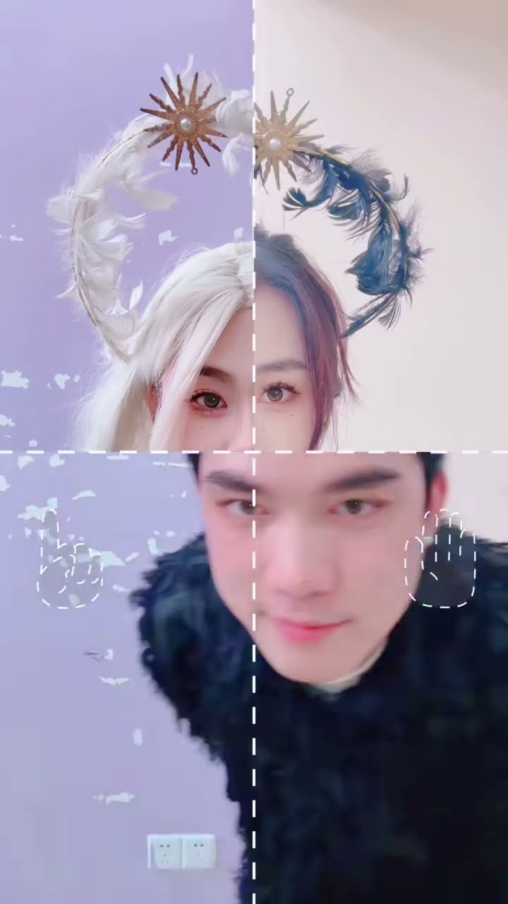 Let's take a photo together #Angel#Clown