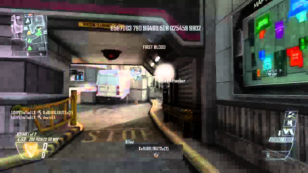 Black Ops 2 Double Cross the Map Spawn Combat Axe