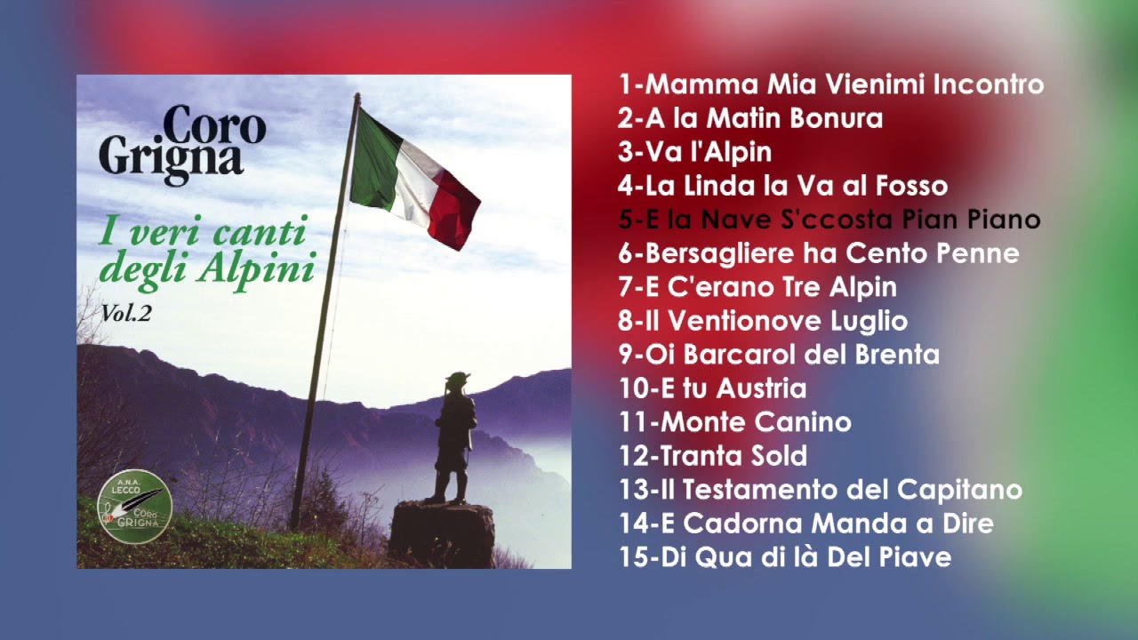 CANZONI DEGLI ALPINI DA SCARICA