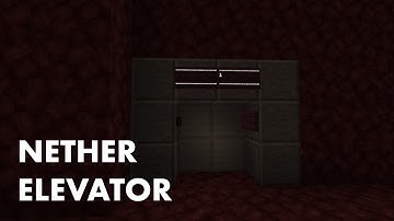 Elevator - Nether Dimension, Minecraft