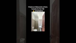 4 Bedroom Maisonette for Sale at Ruiru for Ksh 11M 🤙 0722938972 #affordable #realestate #fyp #invest