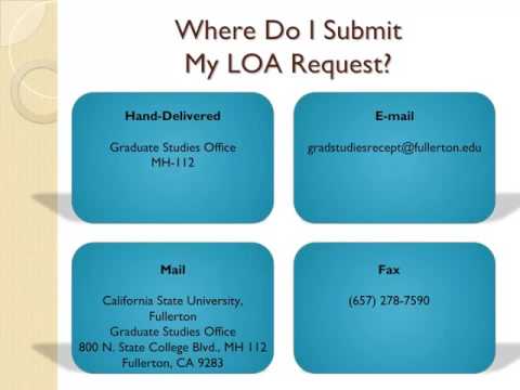 CSUF Leave of Absence Form