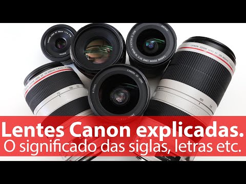 Vídeo: Qual montagem de lente a Canon usa?