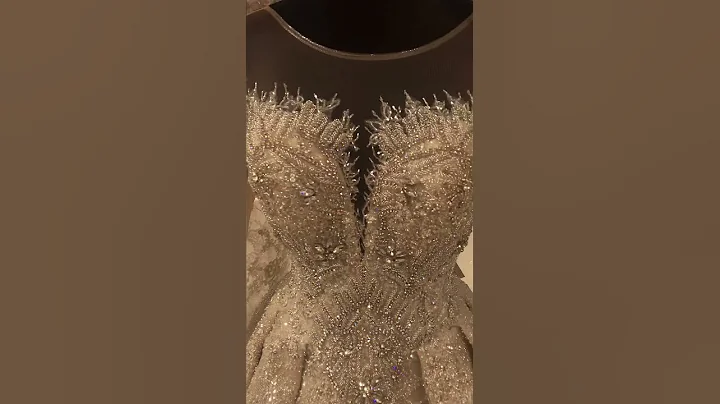 amanda novias wedding dress luxury beading work