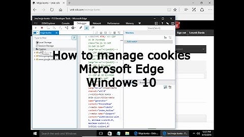 How to manage cookies in Microsoft Edge Windows 10
