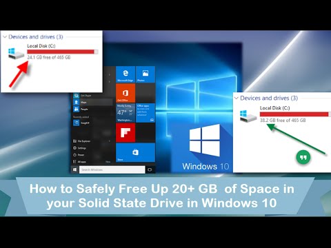 How to Free up 20+ GB of Space in Windows 10 when Using a Solid State Drive hqdefault