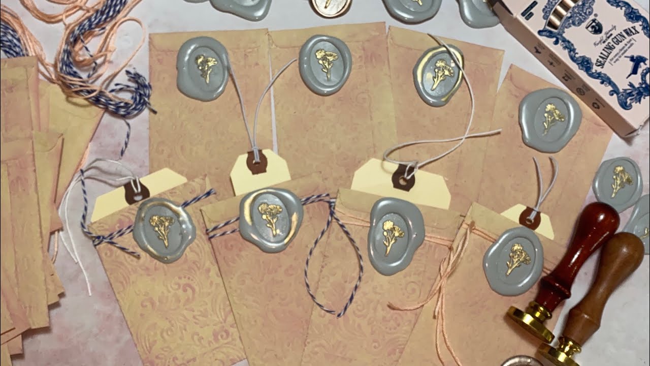 Wax sealed seed packets // junk journal ideas YouTube