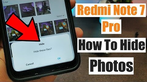 How to Hide Photos in Redmi Note 7 Pro