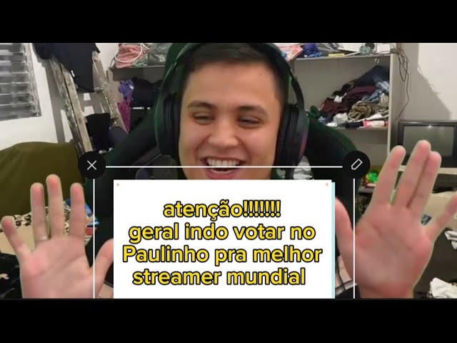 Paulinho o loko prêmio melhor streamer mundial geral ir votar 