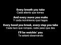 ♥ Every Breath You Take ♥ Cada Aliento Que Tomes ~ The Police - Letra en inglés y español