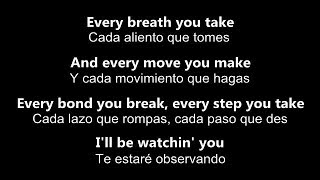 ♥ Every Breath You Take ♥ Cada Aliento Que Tomes ~ The Police - Letra en inglés y español screenshot 3