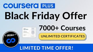 Coursera Black Friday Sale 2022 | Coursera Plus Discount for Black Friday | Limited Time Offer ⏰