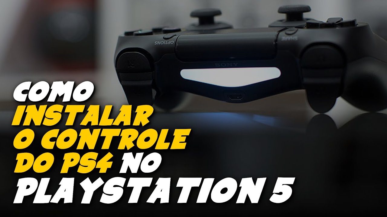 Como INSTALAR o CONTROLE do PS4 no PLAYSTATION 5 - Funciona? [PS5 ...