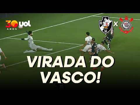 VASCO VIRA O JOGO! MARINO FAZ SEU SEGUNDO GOL E AFUNDA O CORINTHIANS!