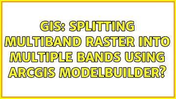 GIS: Splitting multiband raster into multiple bands using ArcGIS ModelBuilder?