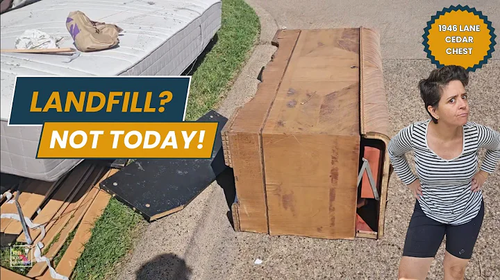 Vintage Lane Cedar Chest Makeover | Trash to Treasure Furniture Flip