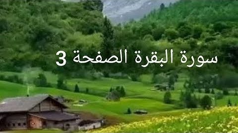 سورة البقرة الصفحة3  مع مؤشر القلم