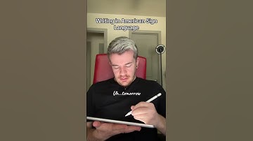 Can you WRITE in Sign Language? #ASL #AmericanSignLanguage #CODA #SignLanguage #LearnSignLanguage