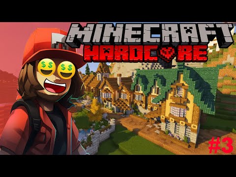 სოფელში მივედით და გავმდიდრდით!!! | Minecraft Hardcore - ეპიზოდი 3