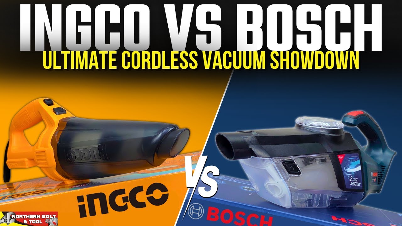 Bosch против Ingco — сравнение беспроводных пылесосов: какой из них выбрать?