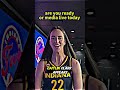 “LIVE CHAOS 😳 Caitlin Clark SHOWS UP &amp; CROWD LOSES IT 🚨” #caitlinclarkhighlights #wnba2025