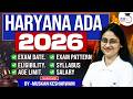 Haryana ADA 2026| Exam Date, Eligibility &amp; Syllabus| Full Details| Muskan Mam StudyIQ Judiciary