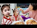 Sub roa 2 ans qui dteste la pizza dit soudain quil veut manger de la pizza avec sa grandmre