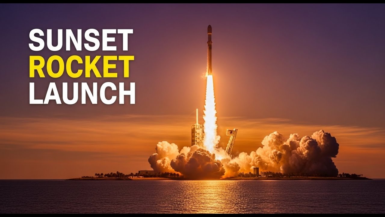 SpaceX's Epic Sunset Launch: 29 Starlink Satellites Soar!