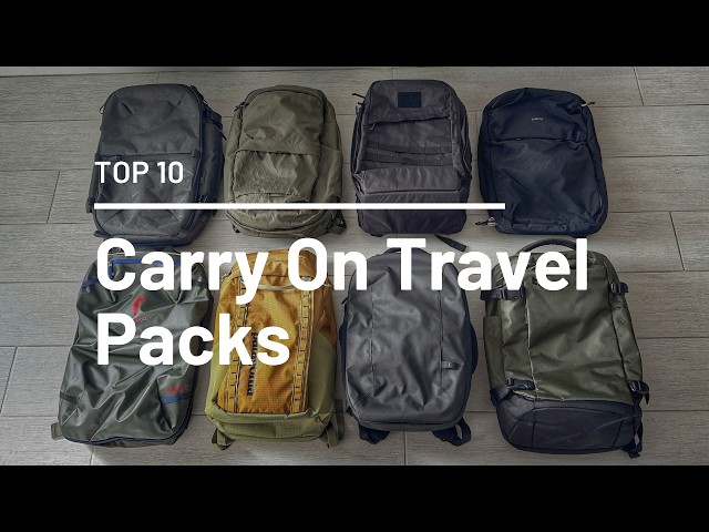10 Best Carry On Backpacks (2025) - Favorites for One Bag Travel - YouTube 10 Best Carry On Backpacks (2025) - Favorites for One Bag Travel - YouTube