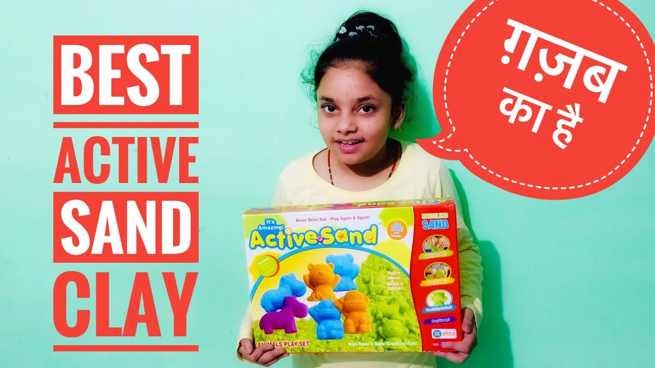 Best Active Sand Clay || EKTA Clay Active Sand Animals Play Kit Review ...