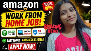 Amazon work from home jobs 2026 || Salary upto 30,000 + Incentives