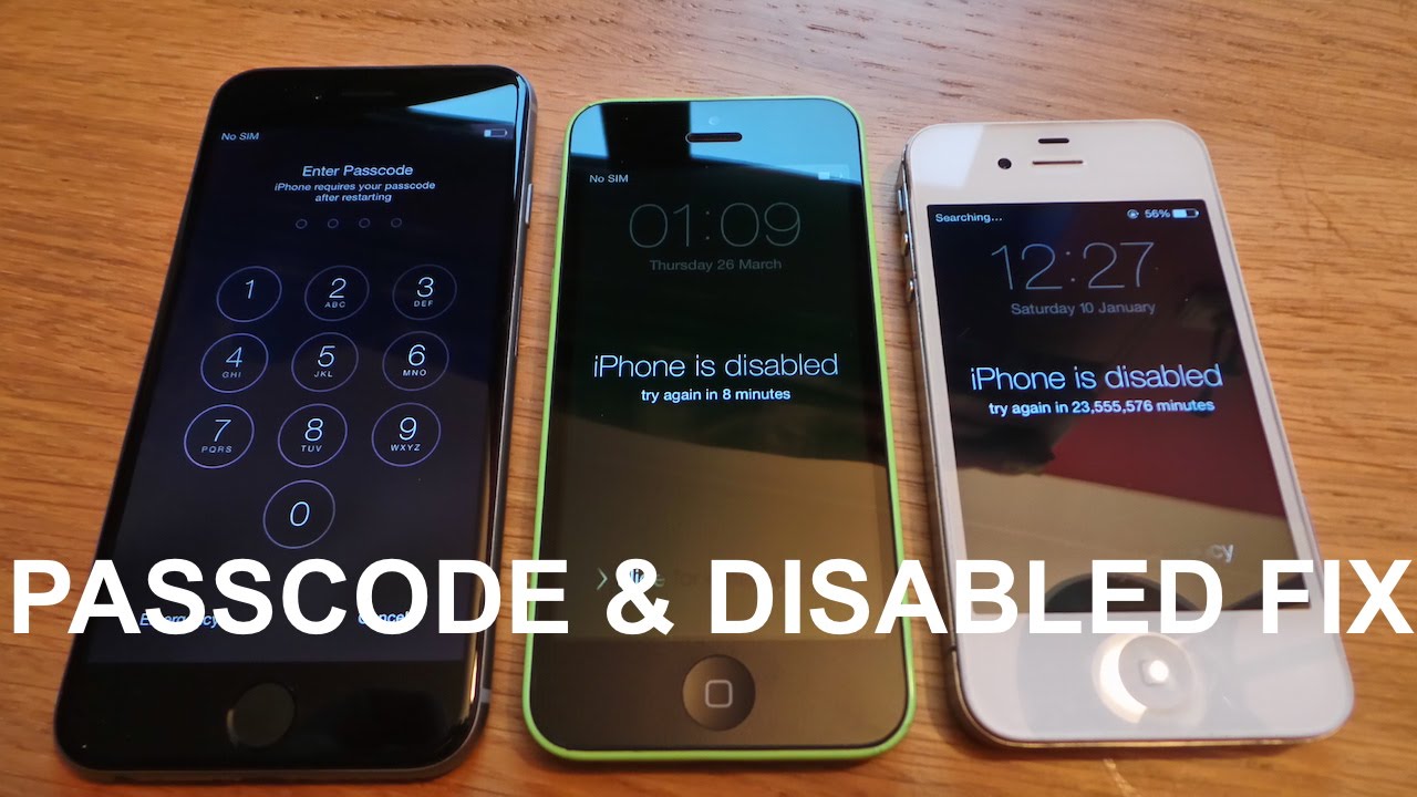 Iphone 5 is disabled how to unlock