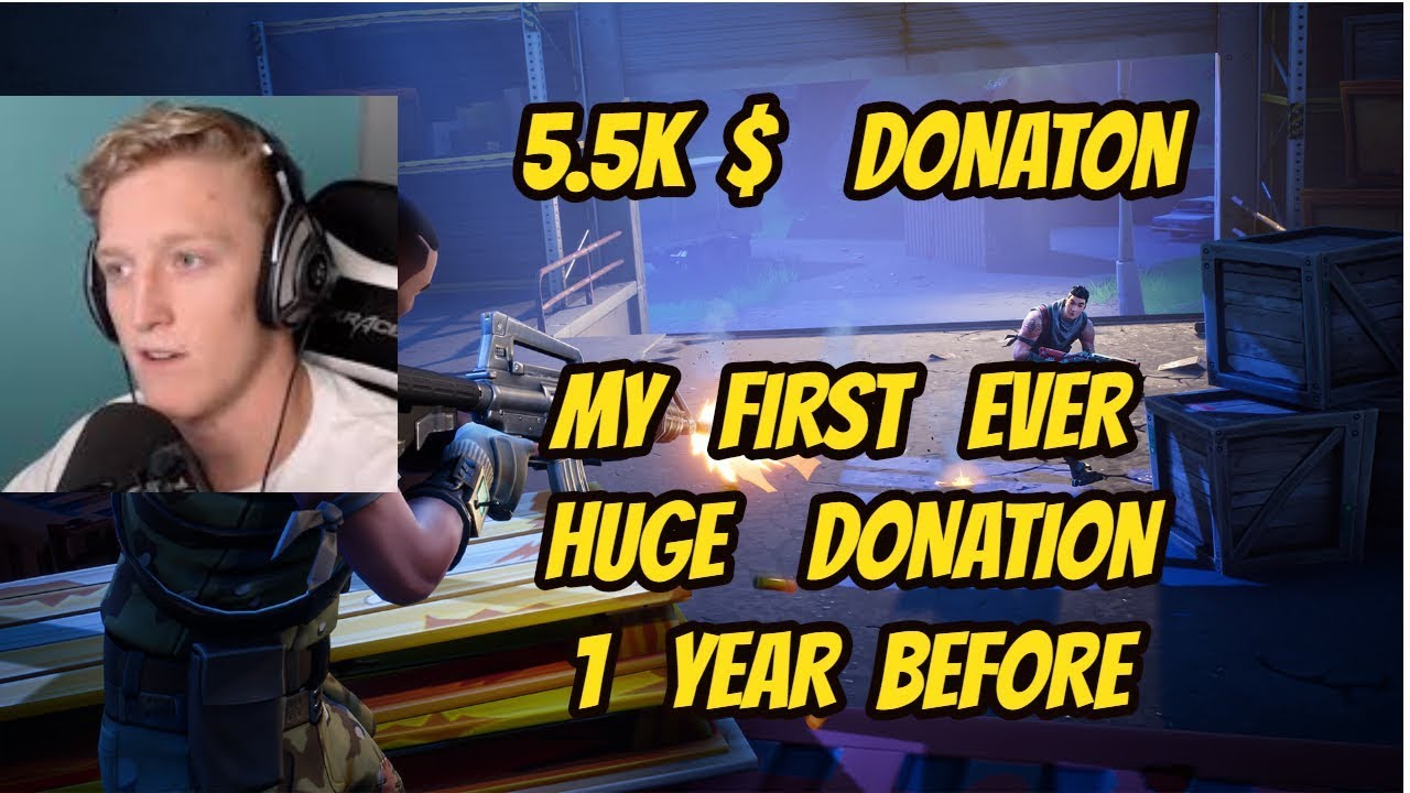 TFUE FIRST EVER HUGE (5.5K$) DONATION(1 YEAR BEFORE)