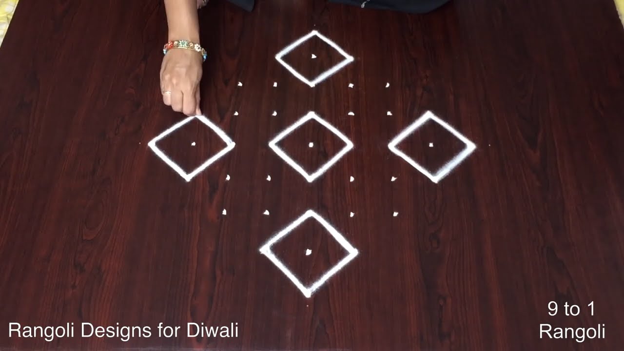 Muggulu Simple Karthigai Deepam Special