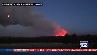 Elk Fire burning near Bonanza