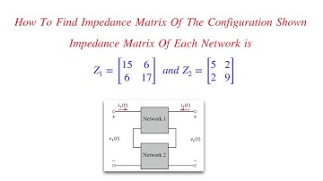 How To Find Overall Impedance Matrix || Two Port Networks Solved Problems || Circuit Analysis