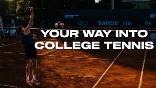 How to get into College Tennis
