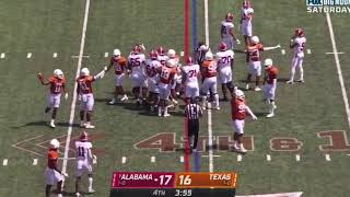 Texas Defense CLUTCH 4th Down Stop! | Alabama vs Texas