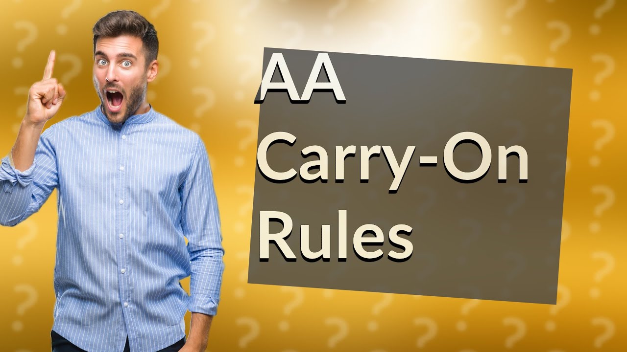 What are American Airlines carryon requirements? YouTube
