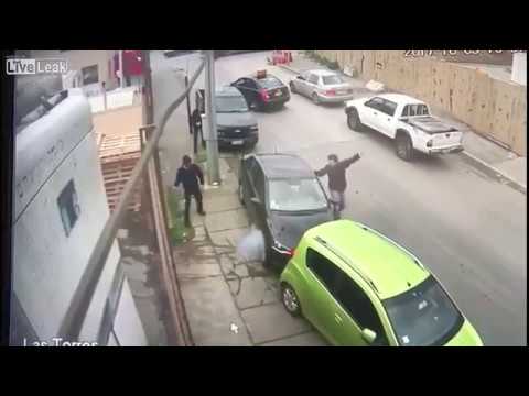 WHEN ROBBERY GOES WRONG_ Workers Prevent Car Robbery In Chile - YouTube