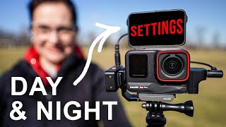 BEST DAY & NIGHT SETTINGS for FILMING A VLOG with INSTA360 ACE PRO