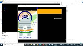 republic day flag celebration using turtle graphics