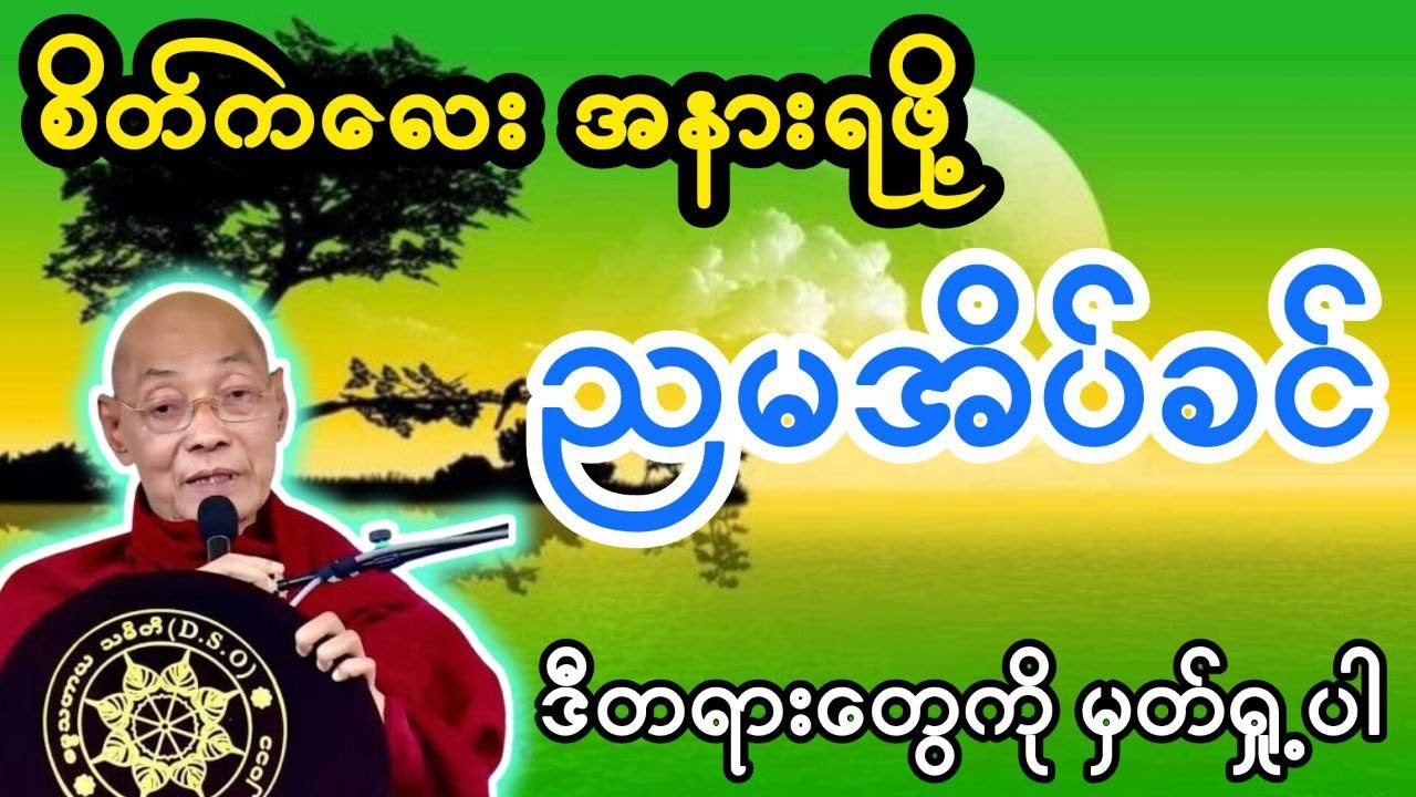 စိတ်ကလေး အနားရဖို့ ညမအိပ်ခင် ဒီတရားတွေကိုမှတ်ရှု့ပါ #ပါချုပ်ဆရာတော် #တရားတော်များ #တရား #buddha