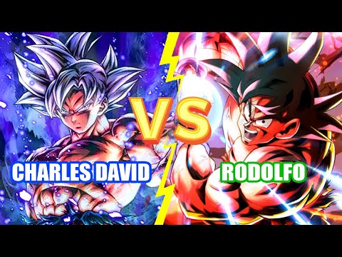 GOKU KAIOKEN LF VS GOKU MUI LF COM 14 ESTRELAS - RODOLFO VS CHARLES DAVID - DRAGON BALL LEGENDS 2